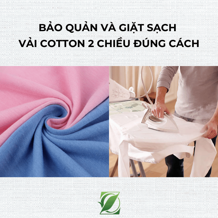 Bảo quản và giặt sạch vải cotton 2 chiều đúng cách