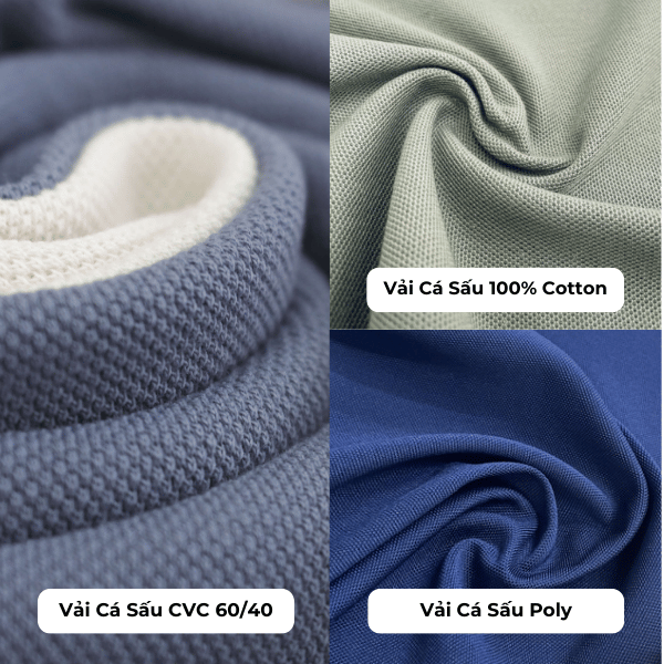 So sánh vải cá sấu CVC 60/40 với các loại vải khác
