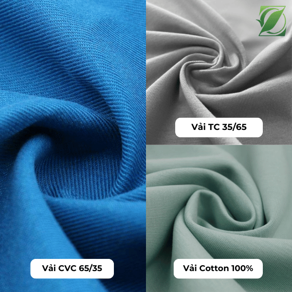 So sánh vải CVC 65/35 với TC 65/35 và Cotton 100%