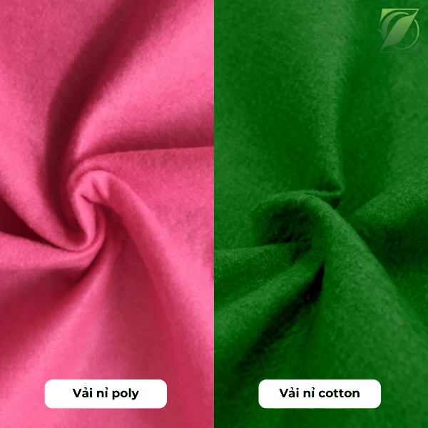 So sánh vải nỉ polyester với vải nỉ cotton