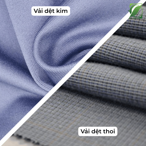 Phân biệt vải dệt kim và vải dệt thoi