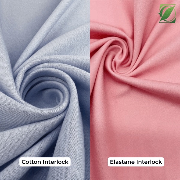 Sự khác biệt giữa vải Cotton Interlock và Elastane Interlock