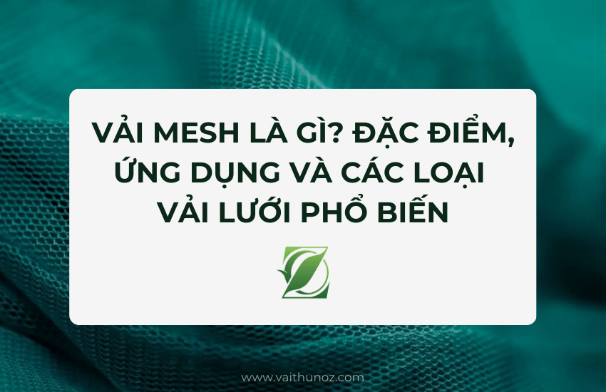 Vải Mesh là gì? Đặc điểm, ứng dụng và các loại vải lưới phổ biến